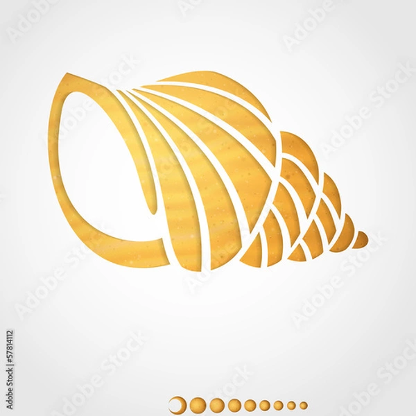 Obraz Lato w tle. Muszla.