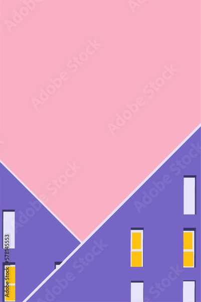 Obraz minimalist abstract architecture vector graphic 