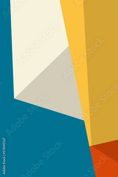 Obraz minimalist abstract wall vector graphic 