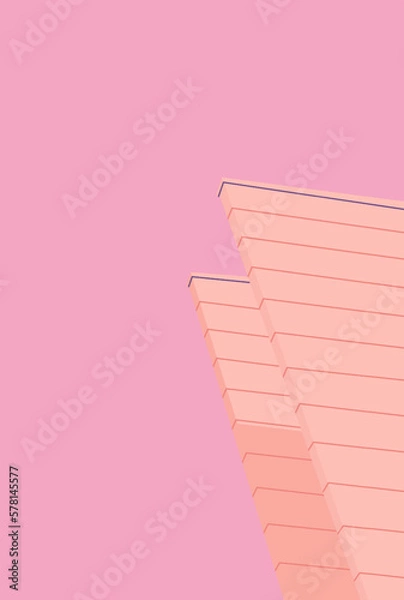 Obraz minimalist abstract architecture vector graphic 