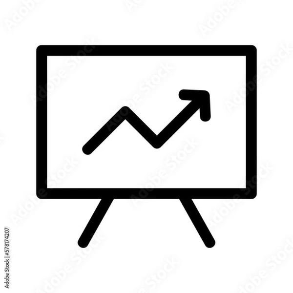 Obraz chart icon or logo isolated sign symbol vector illustration - high-quality black style vector icons
