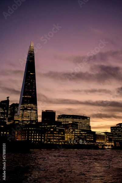 Obraz city at sunset