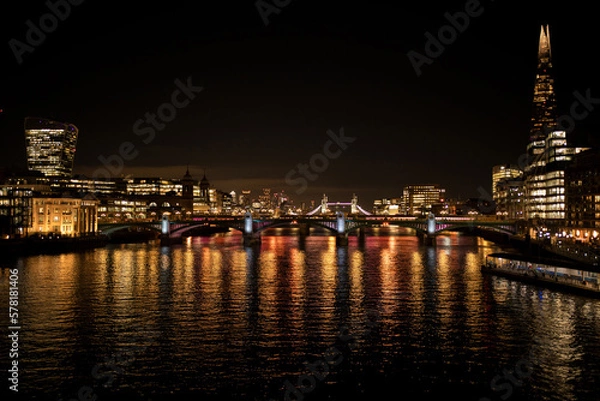 Obraz night view country