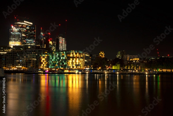 Fototapeta night view country