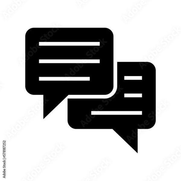 Fototapeta conversation icon or logo isolated sign symbol vector illustration - high quality black style vector icons
