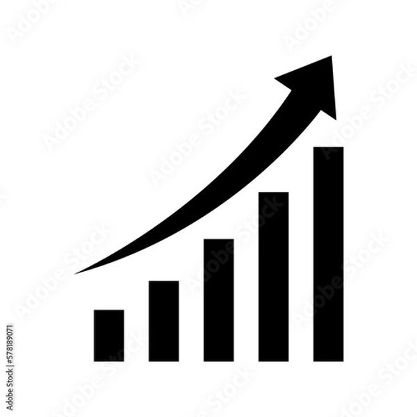 Fototapeta growth icon or logo isolated sign symbol vector illustration - high quality black style vector icons
