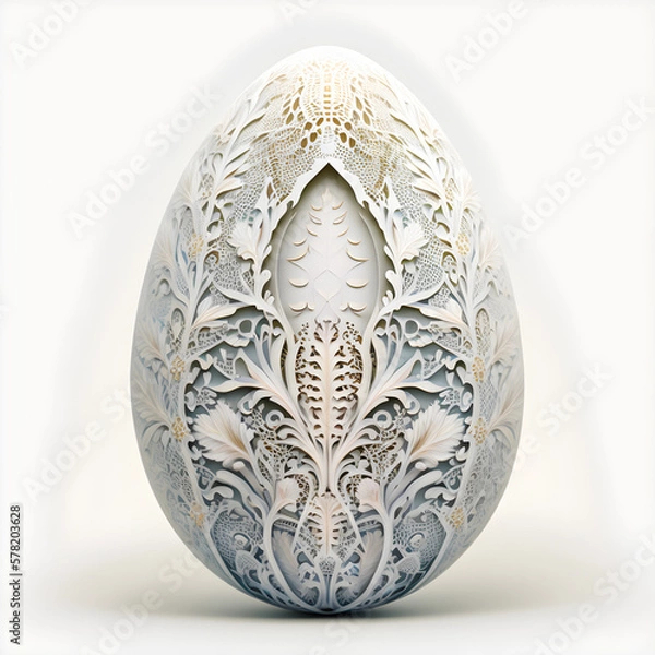 Obraz The white egg, AI Generated