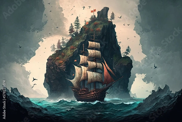 Fototapeta Exploring the Enchanted Ocean