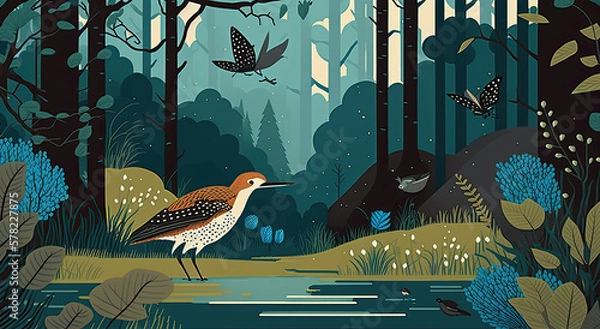 Fototapeta Journey into the Enchanted Forest