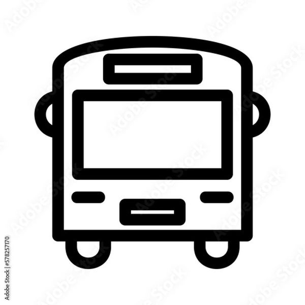 Fototapeta bus icon or logo isolated sign symbol vector illustration - high quality black style vector icons

