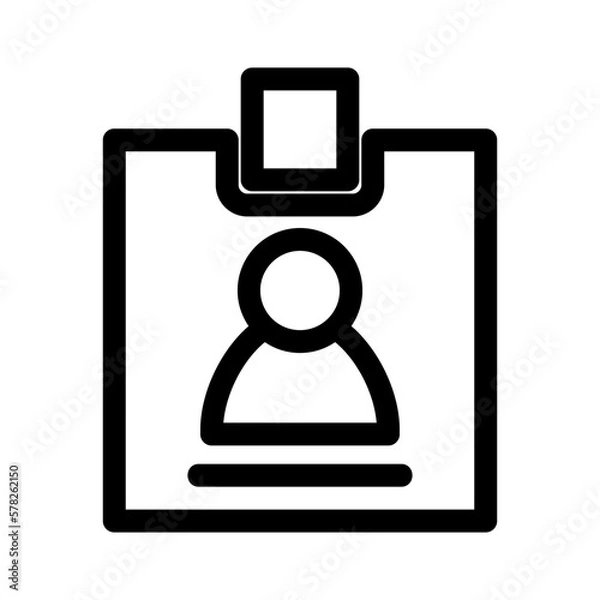 Obraz id card icon or logo isolated sign symbol vector illustration - high quality black style vector icons
