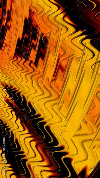 Fototapeta Ornate colorful and digitally generated 3D background