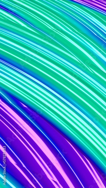 Fototapeta Ornate colorful and digitally generated 3D background