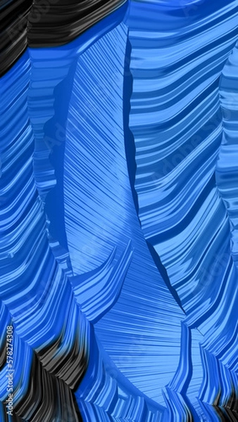 Fototapeta Ornate colorful and digitally generated 3D background