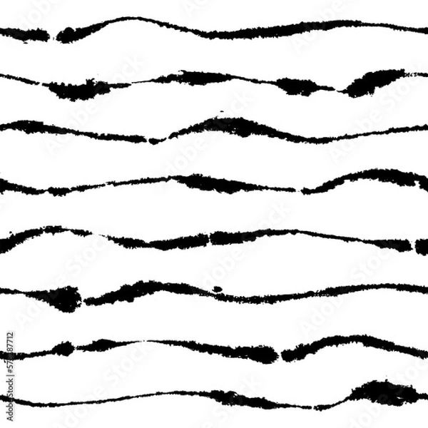 Obraz Messy Wavy Inky Pattern on Blotting Paper