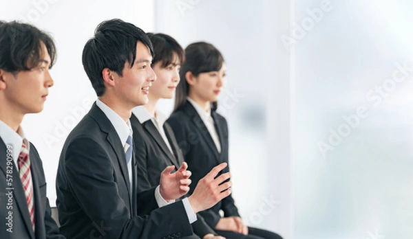 Obraz グループ面接イメージ　就活生　就職活動