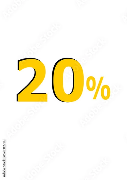 Fototapeta 20% - Sales