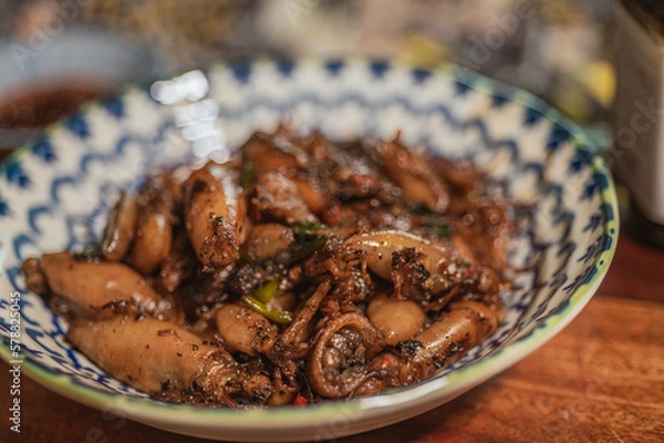 Obraz Spicy Fried Small Squid