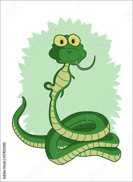 Obraz snake eating mouse