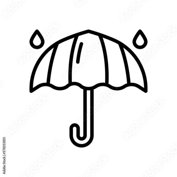 Fototapeta umbrella icon for your website design, logo, app, UI. 