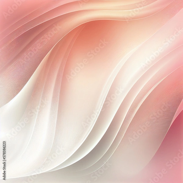 Obraz Silk wavy texture. Generative AI