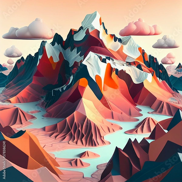 Obraz mountain. generative ai