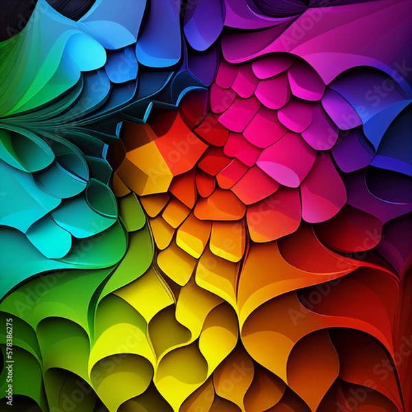 Obraz rainbow texture. generative ai