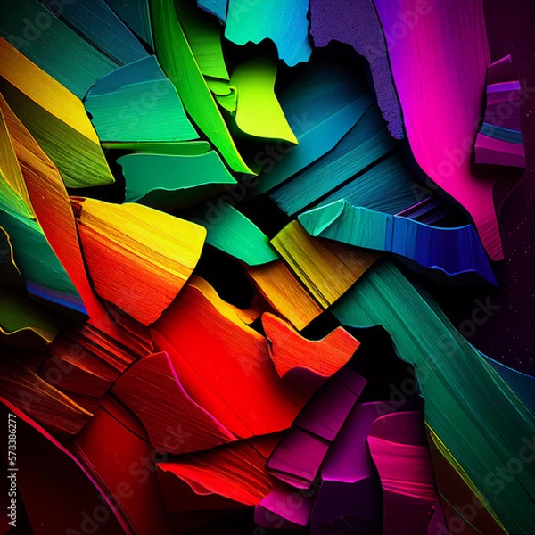 Obraz rainbow texture. generative ai