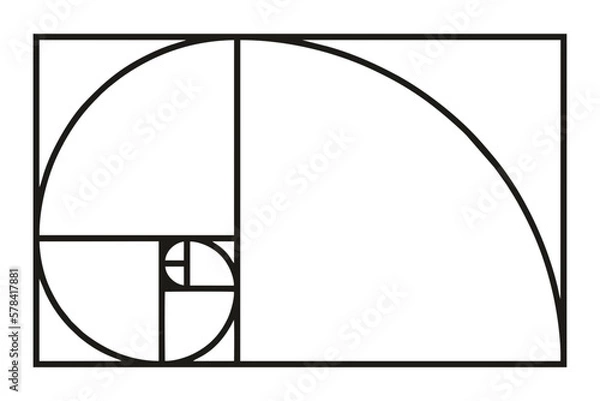 Fototapeta the golden ratio isolated image 