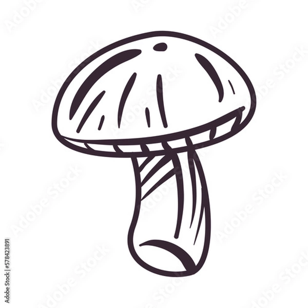 Obraz flat mushroom design