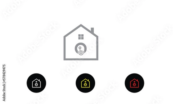 Obraz Click House Logo Template Design Vector