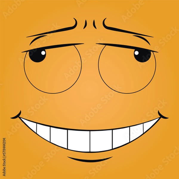 Obraz Abstraction. Cartoon expression. Human emotions. Vector illustration
