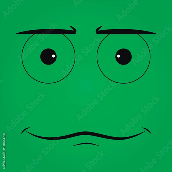 Obraz Abstraction. Cartoon expression. Human emotions. Vector illustration