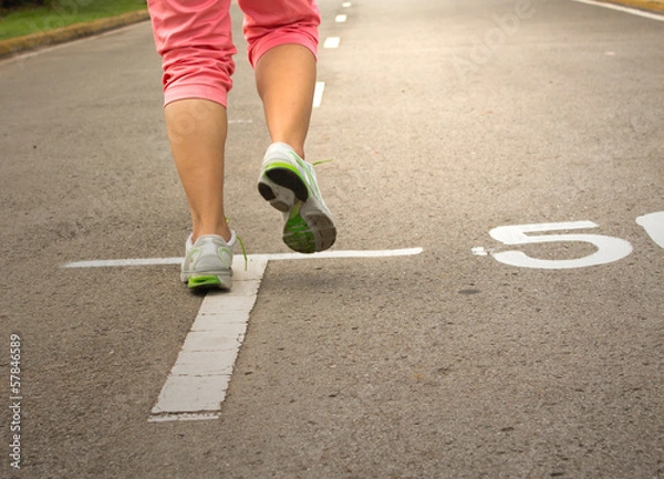 Obraz women jogging.