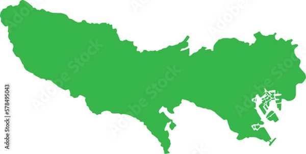 Fototapeta 都道府県　地図　東京都