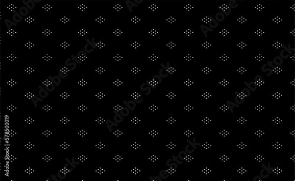 Fototapeta Rough texture. Broken plaster wall effect. Grunge worn damask pattern design. Distressed fabric texture. Overlay texture design. Vector illustration. Eps10.