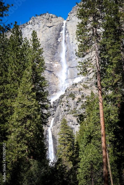 Obraz waterfall in yosemite