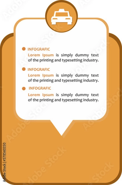 Obraz Infografic step by step new, Icon Next and Back for design