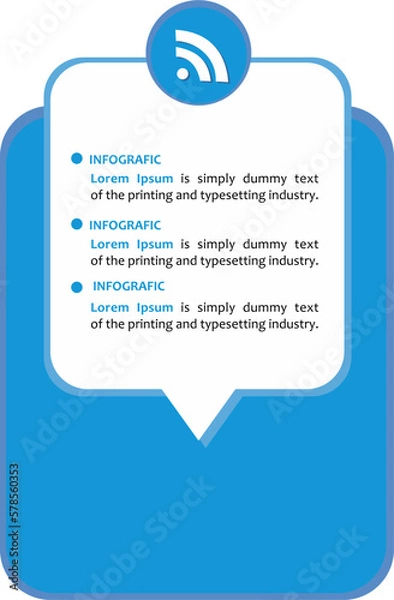 Fototapeta Infografic step by step new, Icon Next and Back for design