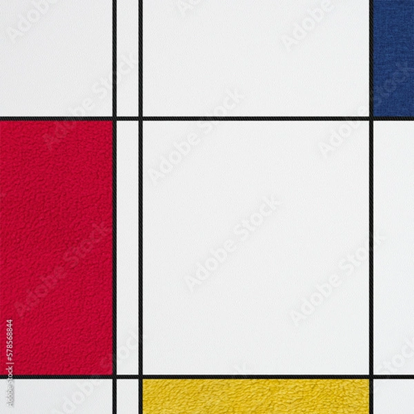 Obraz Abstract composition with colored rectangles.