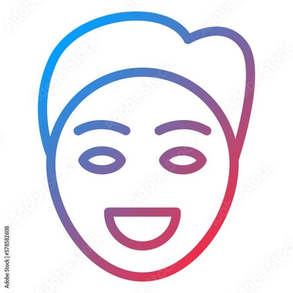 Fototapeta Vector Design Smiling Man Icon Style