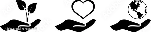 Obraz Environment icons as environmental conservation concept