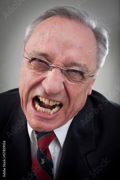 Obraz Aggressiver Mann