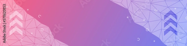 Fototapeta Linkedin Banner, Abstract Design Vector, Arrow