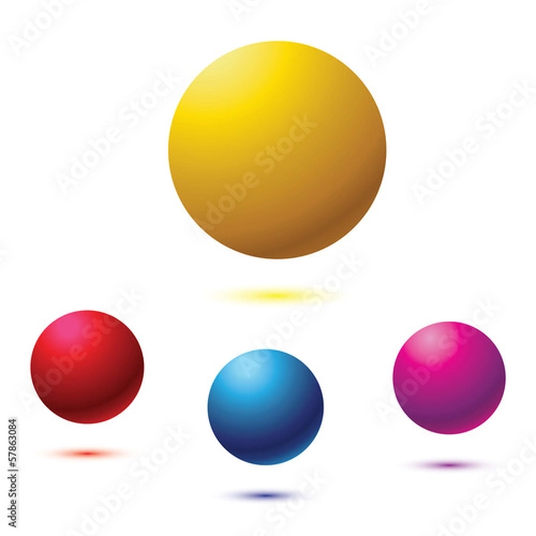 Obraz Blue Ball isolated