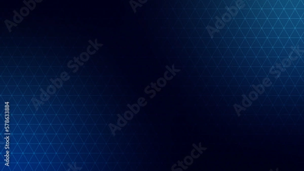 Fototapeta 三角パターン背景素材，テクノロジー，ネイビーのグラデーション