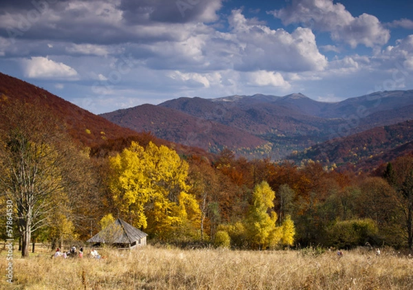 Obraz Jesienne kolory Bieszczad