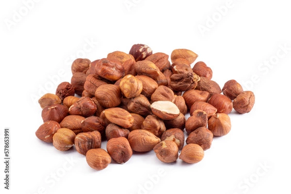 Fototapeta heap of nuts isolated, png file