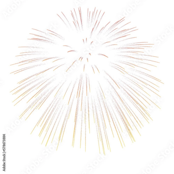 Obraz Fireworks effect  isolated on transparent Background