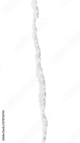 Fototapeta Real Ripped Paper Element Overlay